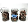 Image 1 : 3 Jars Full of Assorted USA Pennies