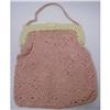 Image 1 : 20's Celluloid Frame Crocheted PURSE #1130957