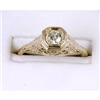 Image 1 : ANTIQUE DIAMOND ENGAGEMENT RING  .20 CTS! #1131199