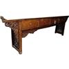 Image 1 : Chinese Qing Dy. Wood Engraved Console Table #1131552