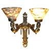 Image 1 : A pair of alabaster and bronze sconces #1131586