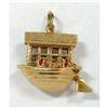 Image 1 : Gold and Jeweled Houseboat charm  #1131604