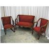Image 1 : PARLOR SET, SETTEE, CHAIR & ROCKER, LION HEADS #1148666