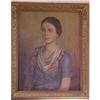 Image 1 : PORTRAIT OF A  WOMAN  OIL PAINTING ON CANVAS #1148814