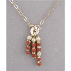 14K Coral Pendant #1148860