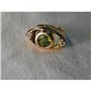 Image 1 : Estate 14K YG Gold Deco Peridot Diamond Ring #1149002