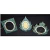 Image 1 : Three French Turquoise Mossale and Paste Frames#1149437