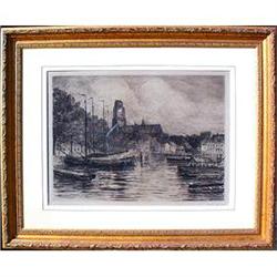 ORIGINAL c.1900 DUTCH LITHOGRAPH VAN #1165126