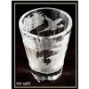 Image 1 : 6 OLD ENGRAVED PHEASANT JUICE GLASS MOSER #1165150