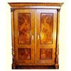 Image 1 : RENAISSANCE REVIVAL BURR WALNUT ARMOIRE c.1900 #1165163