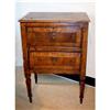 Image 1 : Provincial neoclassical walnut 2 drawer commode#1165302