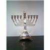 Image 1 : ANTIQUE/ RARE-STERLING SILVER MUSICAL MENORAH #1165595