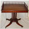 Image 1 : Regency Burled Rosewood Gallery Top Side Table #1165660