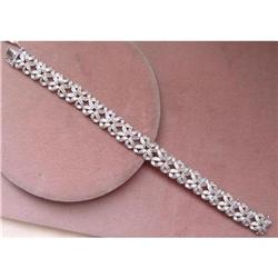 14kt Gold Diamond Clover Bracelet 14k Diamonds #1165661