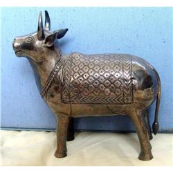 Rare South American Silver Bull Cow Primitive #1165664