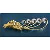 Image 1 : Seahorse Brooch Nouveau 18kt Gold Ruby 18k sea #1165724