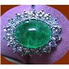 Image 1 : 9.84ct Columbian Emerald Diamond Ring 14Kt Gold#1165726