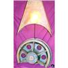 Image 1 : Rustic  wood wheel   table lamp #1165730