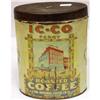 Image 1 : IC-CO FANCY ROASTED COFFEE RICHMOND, VA.  #1185363