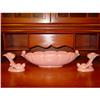 Image 1 : Abingdon Pottery Console Bowl w/Candleholders #1185407