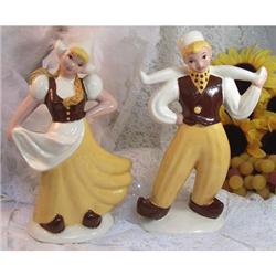Yellow Dutch Boy Girl Figurines by Heidi Schoop#1185499