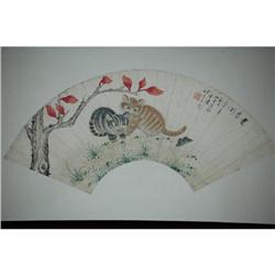 20th Century Chinese Fan Painting #1185516