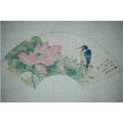 20th Century Chinese Fan Painting #1185522