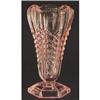 Image 1 : Pink Depression Glass Chevron Vase #1185638