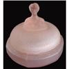 Image 1 : BABS ll Pink Satin Glass Figural Powder Jar #1185659