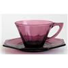 Image 1 : Moroccan Amethyst Color Cup and Saucer Set #1185850