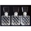 Image 1 : Three Matching Pressed Glass Perfume Bottles #1185862