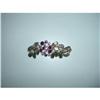 Image 1 : Large Old Coro Colored Rhinestone and Gilt #1185924