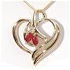 Image 1 : Ruby and Diamond Pendant/Necklace #1185953