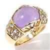 Image 1 : Lavender Jade and Tanzanite Ring #1185956