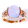 Image 1 : Blue Chalcedony and Diamond Ring #1185958