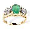Image 1 : Emerald and Diamond Ring #1185960