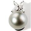 Image 1 : Tahitian Pearl and Diamond Pendant/Necklace #1185972