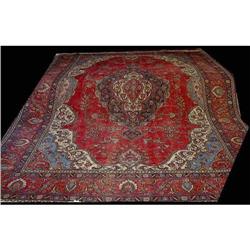 13 x 9 Antique Persian Tabriz rug- great #1185996