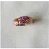 Image 1 : C.1936~CARVED RUBY/PLAT./18K/ DIA. BAND #1186025