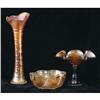 Image 1 :  Iridescent Trio: Vase, Bowl and Compote #1186064