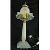 Image 1 : Lamp Table Satin Glass w/ Shade, Rewired, Early#1186106
