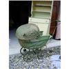Image 1 : Antique Childs Doll Buggy Pram Wicker Grn. #1186272