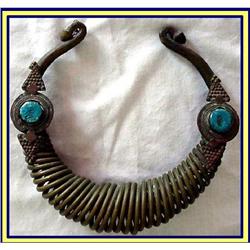 ANTIQUE ETHNIC NECKLACE AFGHANISTAN  CNTRL ASIA#1186434