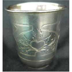 19C MOSCOW RUSSIAN SILVER BEAKER / WINE CUP #1186436