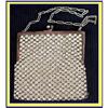 Image 1 : RHINESTONE PURSE W KID LEATHER LINING ANTIQUE #1186467