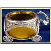 Image 1 : FILIGREE GILT METAL & GLASS CARRIAGE JEWELRY #1186485
