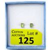 Image 1 : New Sterling Silver Green Peridot Earrings
