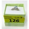 Image 2 : Sterling Silver Blue Topaz & Diamond Ring