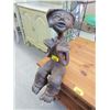 Image 1 : Carved Rosewood Seated Boy Statue