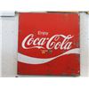 Image 1 : Large Vintage Pressed Steel Coca-Cola Sign